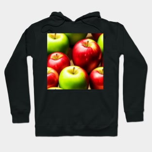 Just a Fresh Apples Pattern - Orchard-Inspired Design Hoodie